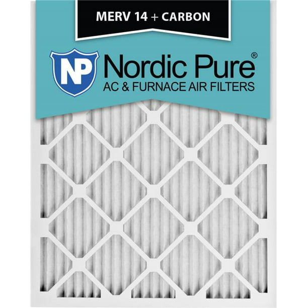 Nordic Pure 10x20x1 MERV 13 Tru Mini Pleat AC Furnace Air Filters 2 Pack 